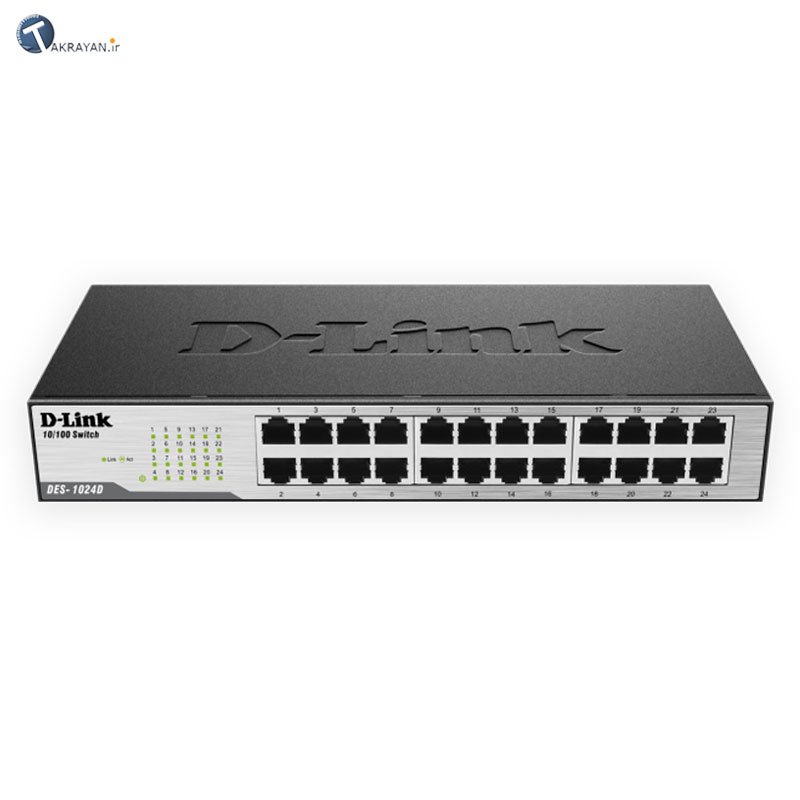 D-Link DES-1024D 24 Port 10/100Mbps Unmanaged Desktop Switch